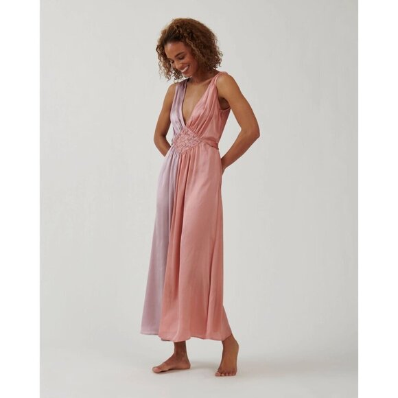 Rocky Barnes The Bright Side Dawn Slip Dress Desert Rose Womens Size Large - Picture 2 of 9